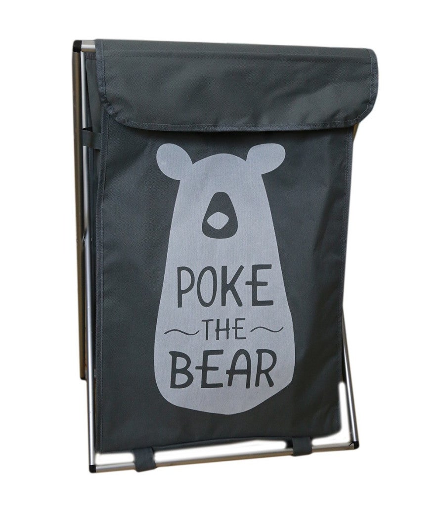 Trade Shop - Cesto Porta Biancheria In Tessuto Bagno Lavanderia Porta Pieghevole 65 X 39 X 31 Cm - - 2