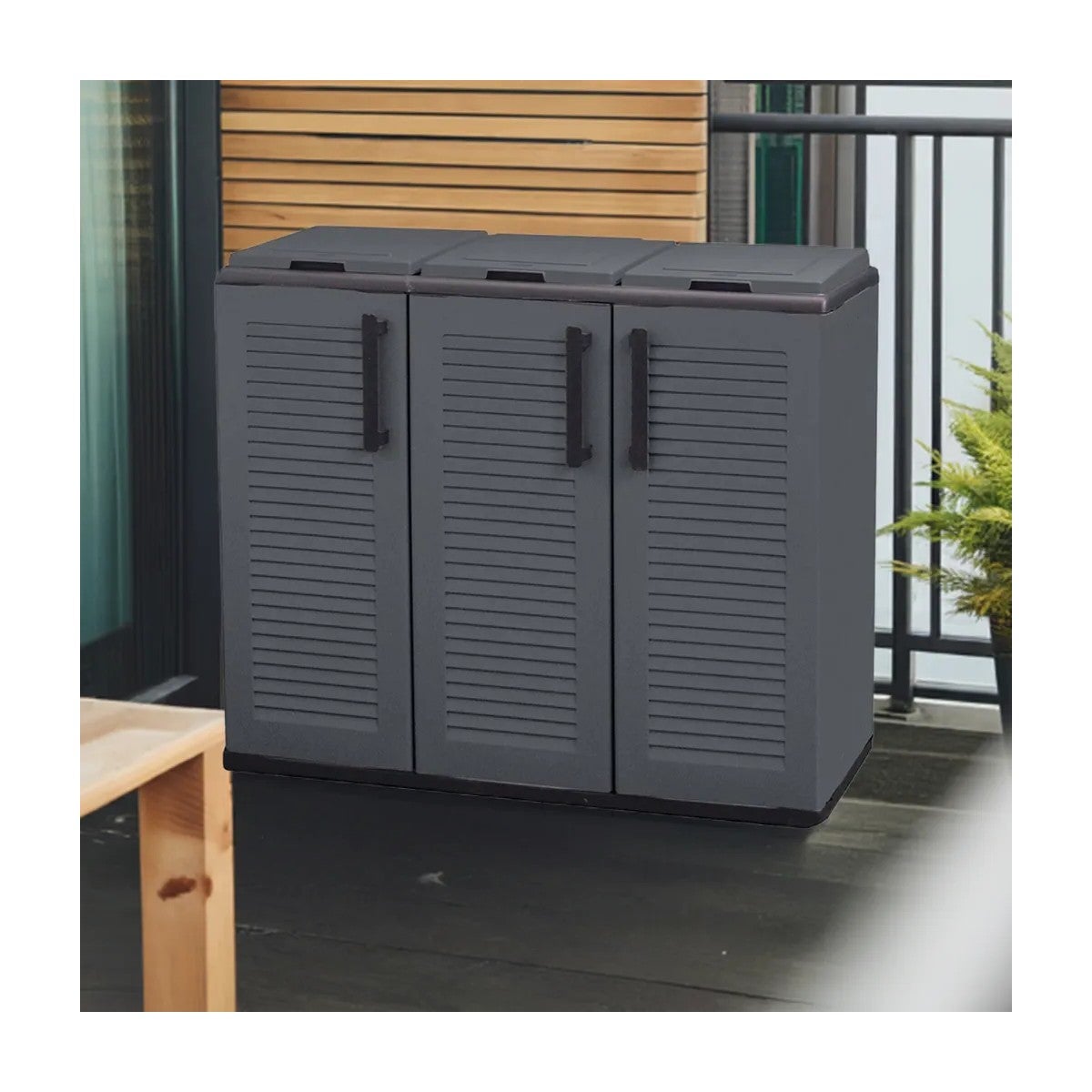 Armadio da Esterno Contenitore Raccolta Differenziata Antipioggia PP - 7