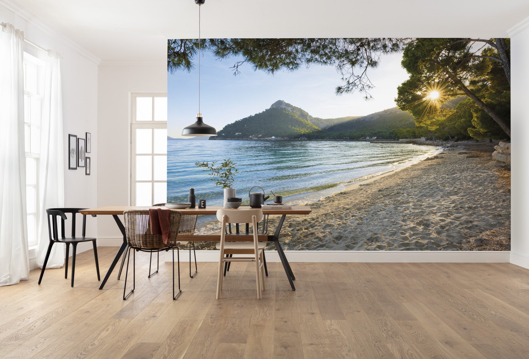 Fototapeta plaża piaskowymIniebieskim - 450 x 280 cm - SANDERS &amp; SANDERS