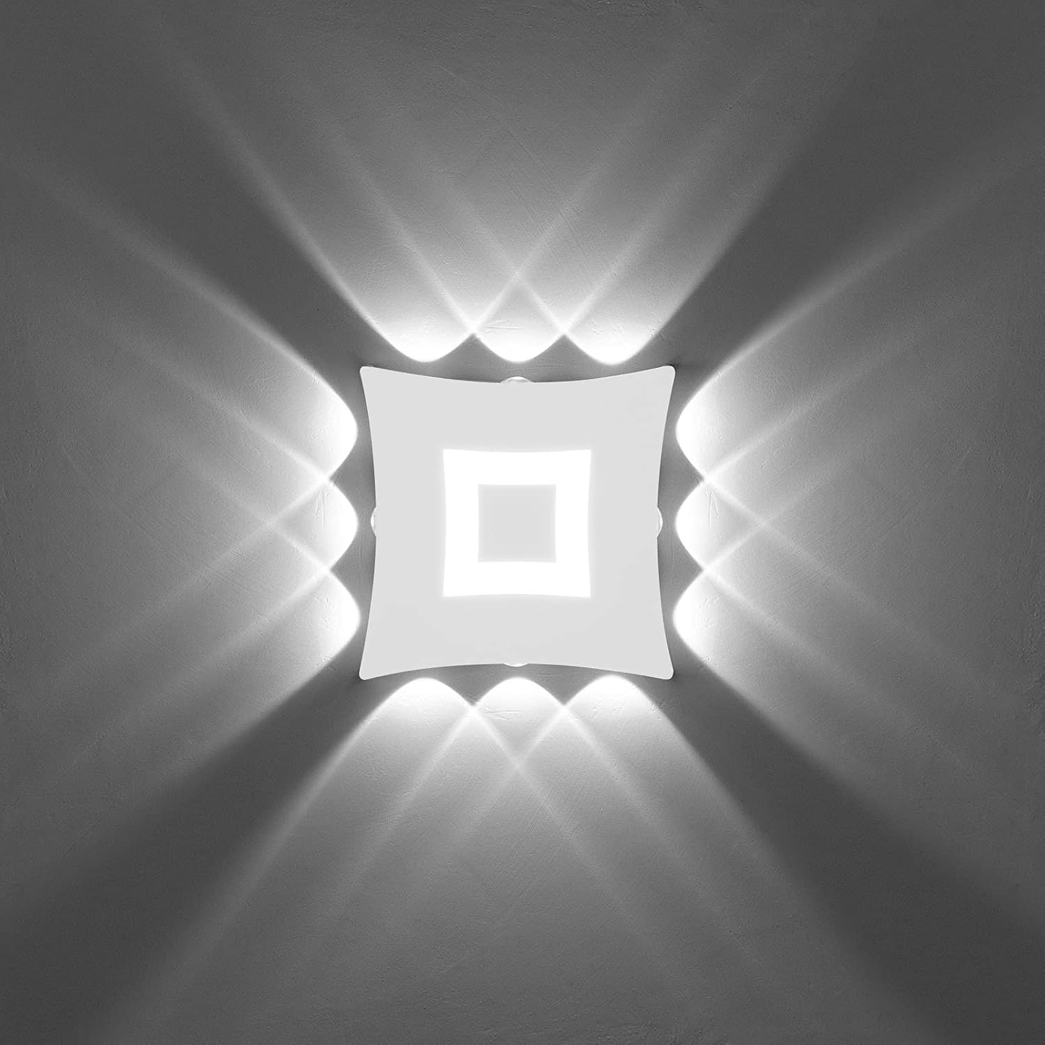 18W Nowoczesna Lampa Ścienna LED Wodoodporna IP65 Aluminiowa Wewnętrzna Zewnętrzna Lampa Ścienna LED do Salonu Sypialni Pokój Sypialnia Pokój