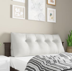 Coussin De Lecture Pour Lit Ou Canapé - Soutien Lombaire Et Tête - Taille 90 à 200 Cm - Rembourrage Coton PP, Lavable