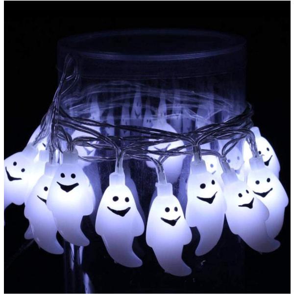 Światełka LED w kształcie duszków na Halloween, 20 sztuk (3 metry)