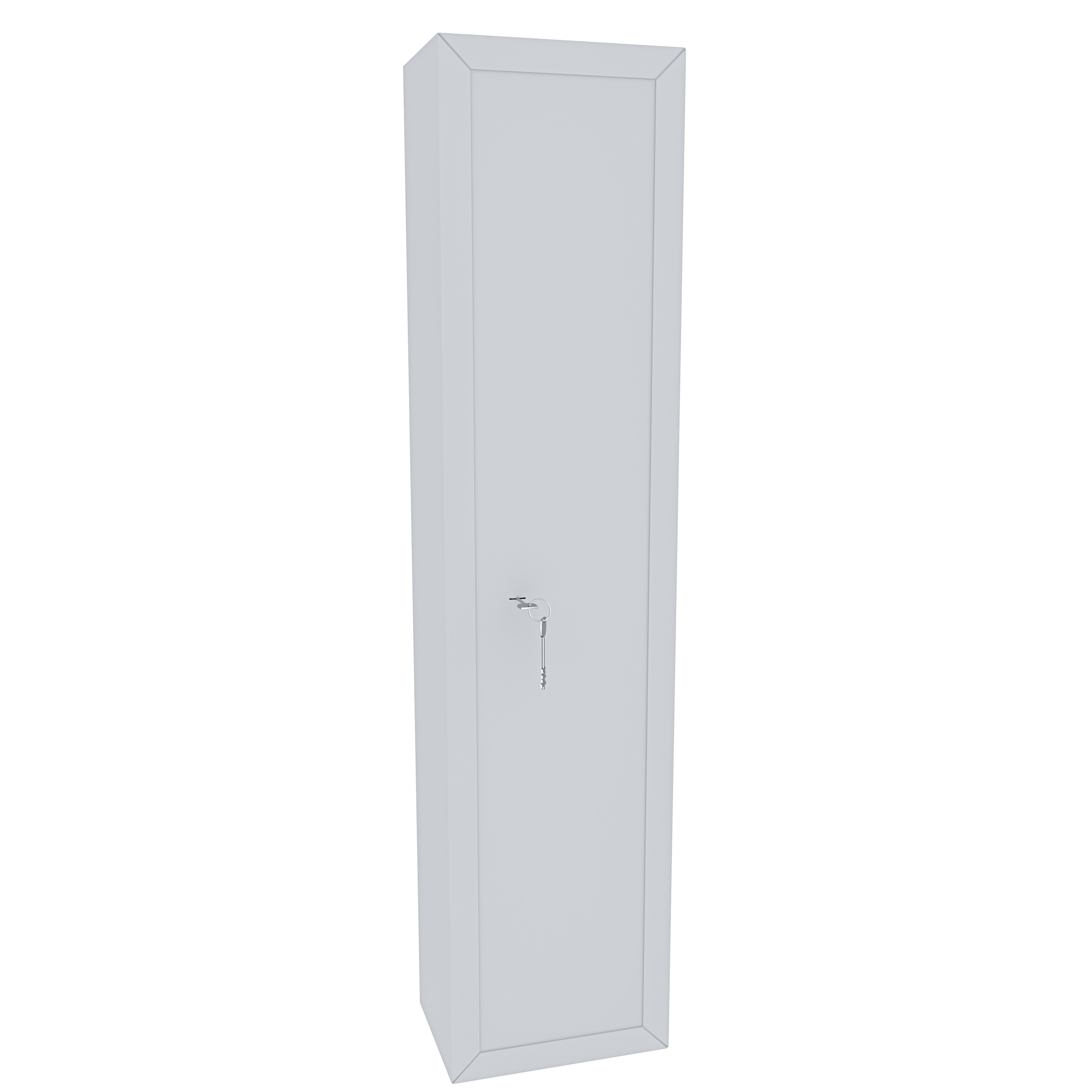 Armadio Portafucili Blindato Con Cassetto - Cassaforte Per Armi 5 Posti, 148x34x28 Cm - Foto 2