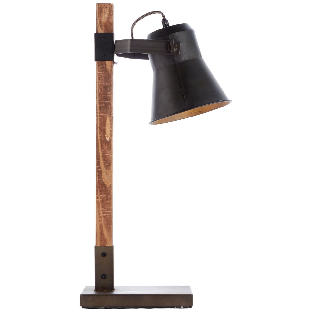 Lampa BRILLIANT, zawieszenie Keyla 4 płomienie czarny / kolor drewna, 4x A60, E27, 25W, drewno ze zrównoważonej gospodarki leśnej (FSC)