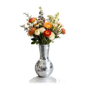 Vaso di design decorativo, vaso in vetro acrilico trasparente, vaso a
