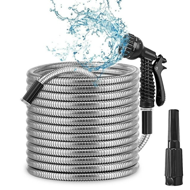 Tubo Da Giardino In Acciaio Inox 304 &ndash; 50 Piedi (15m), Diametro 14mm, Pressione 5mpa &ndash; Techme