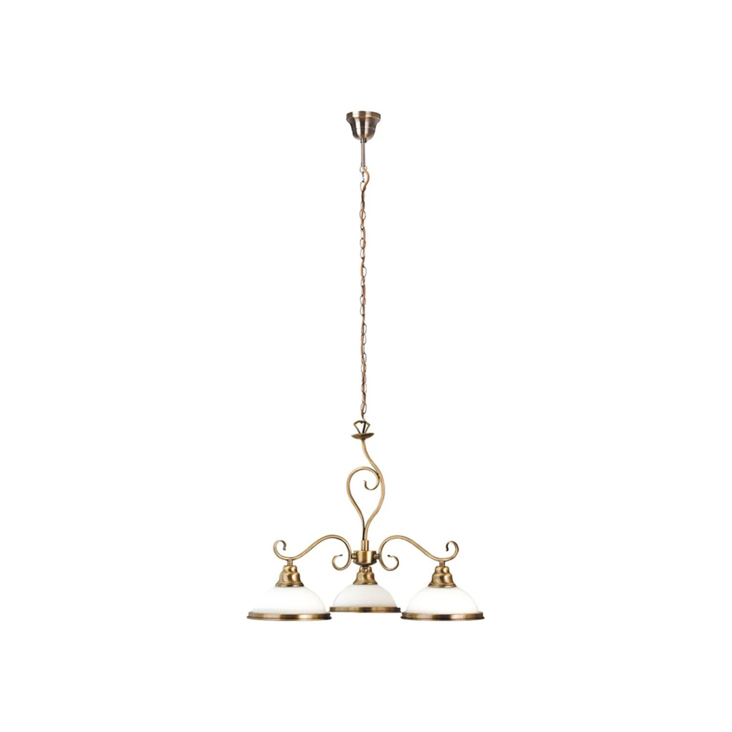 Żyrandol Elisett brąz 3 x E27 x 60W wym:100x64x64cm Rabalux