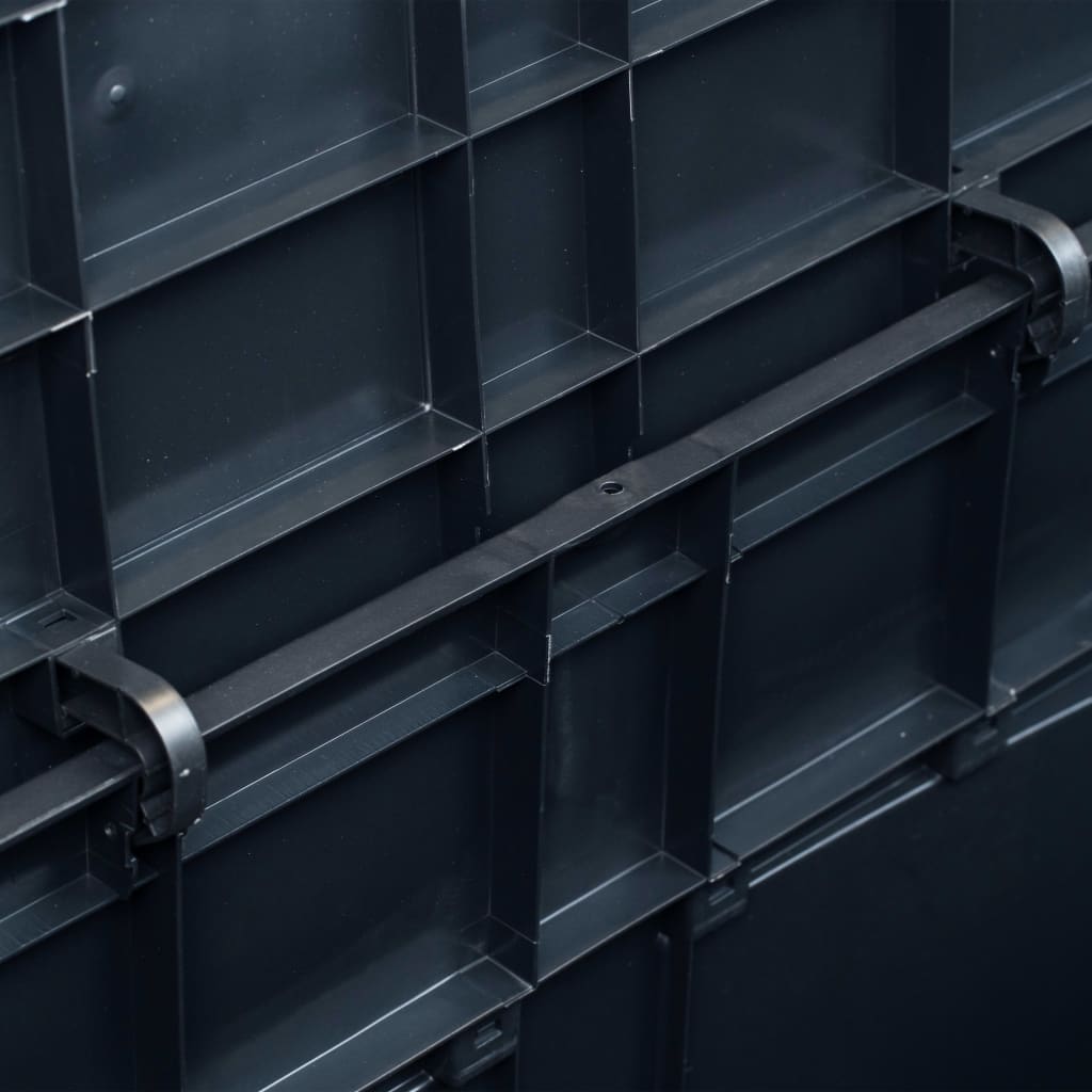 Baule portaoggetti per mobili da giardino 320 l nero 02_0013031 - 5