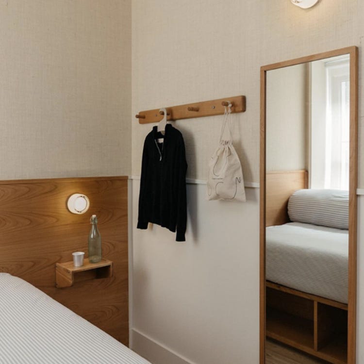 Aplique de pared de vidrio, diseño minimalista moderno, ideal para hoteles, pensiones, dormitorios, lámpara de pared decorativa - Blanco - 5