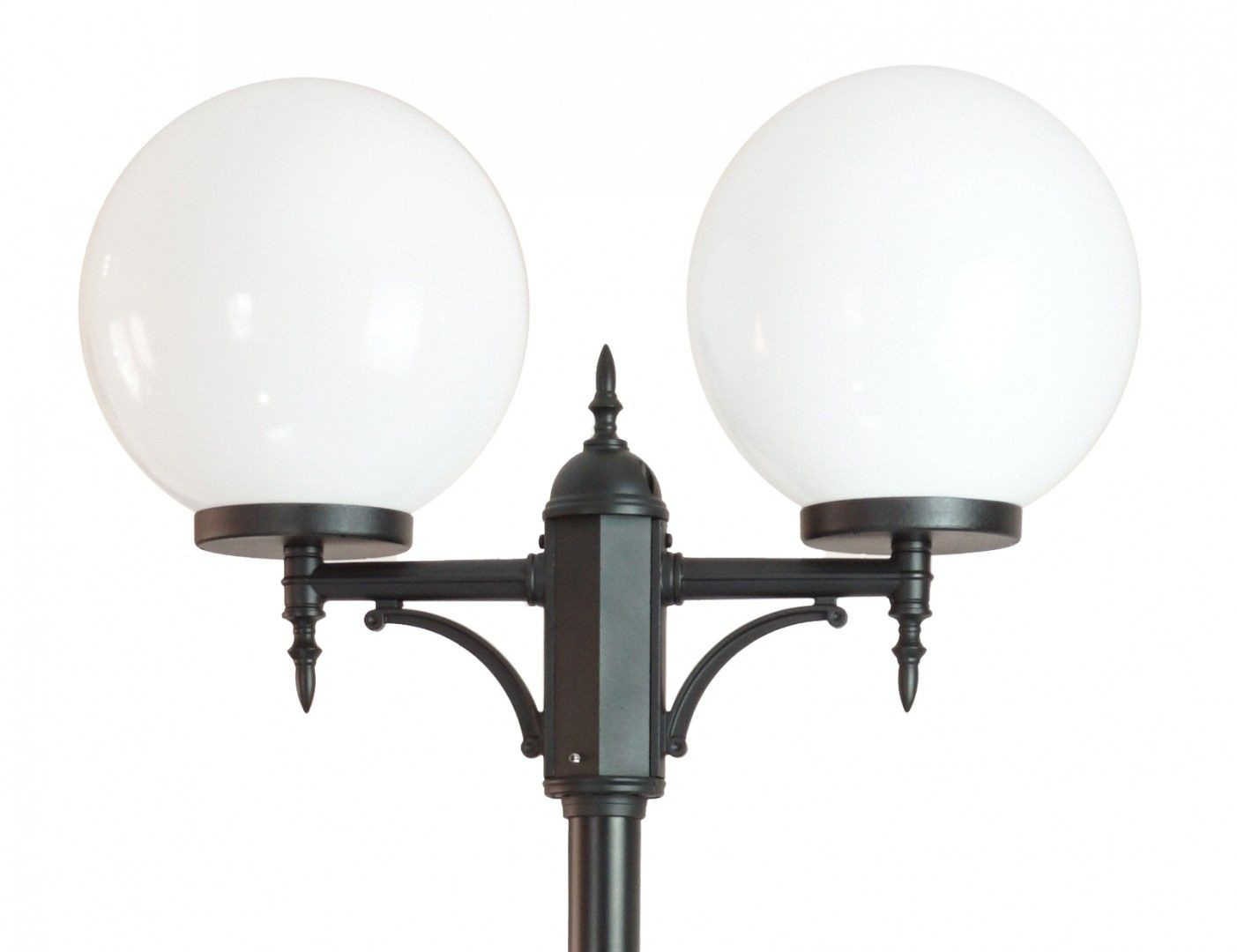 Latarnia ogrodowa Kule czarna 2xE27x100W wym: 290 x 75 x 30 cm aluminium SU-MA