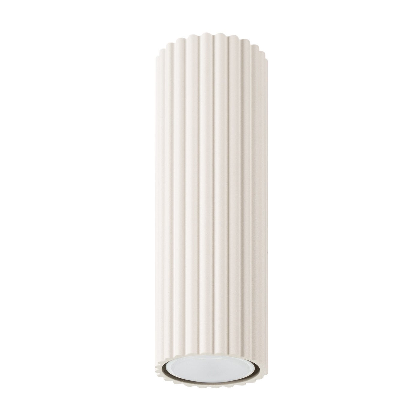 Reflektor sufitowy spot natynkowy Karbon okrągły beżowy 1xGU10x10W wym: 20 x 6,5 x 6,5 cm aluminium Sollux Lighting