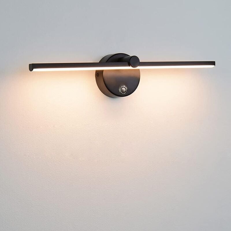 DEELUX Lampada da specchio a LED con interruttore, 30 cm, 500 lm, 5 W, 4000 K, l