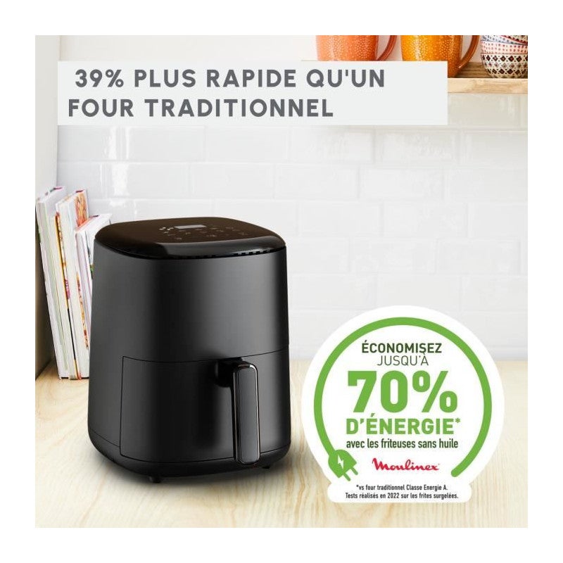 MOULINEX Friteuse Sans Huile Air fryer 3L Easy Fry Compact 4 Personnes EZ145820 | Achetez sur