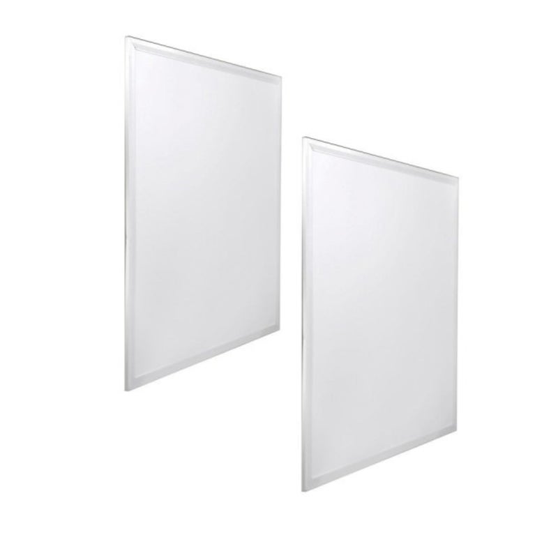 Zestaw x2 Panel LED, 60x60cm, moc 40W, CCT (6000K-4000K-3000K), 4000 lumenów, biała ramka, do wbudowania w sufit, sterownik w zestawie