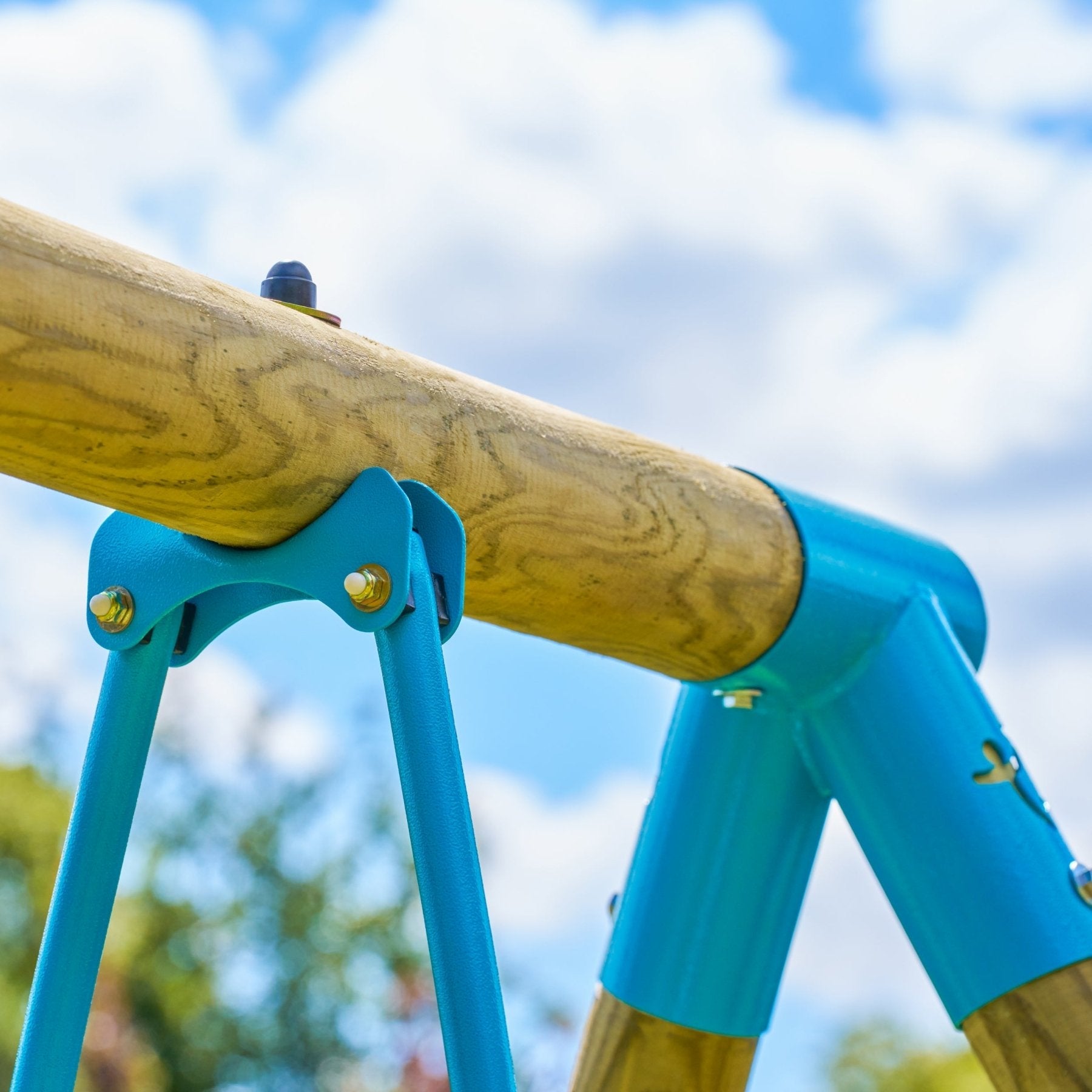 Station ARBOUSIER balançoire - vis-à-vis - toboggan - kit d'ancrage - bois FSC® h190 cm - 4