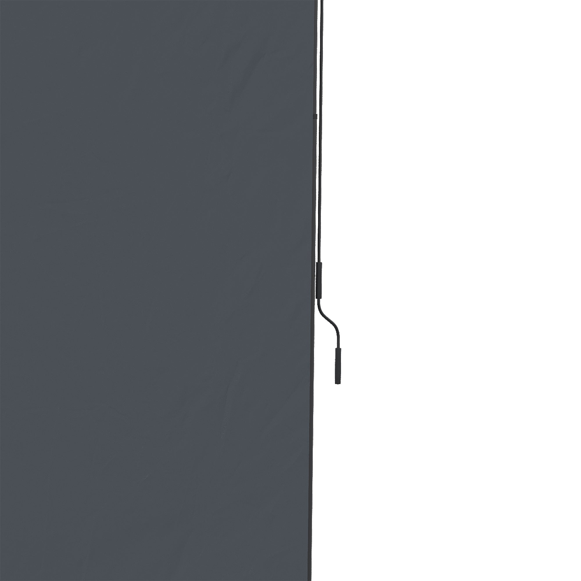 Toldo Vertical Enrolável Outsunny Alumínio, Poliéster Cinzento 200x305 cm - 5