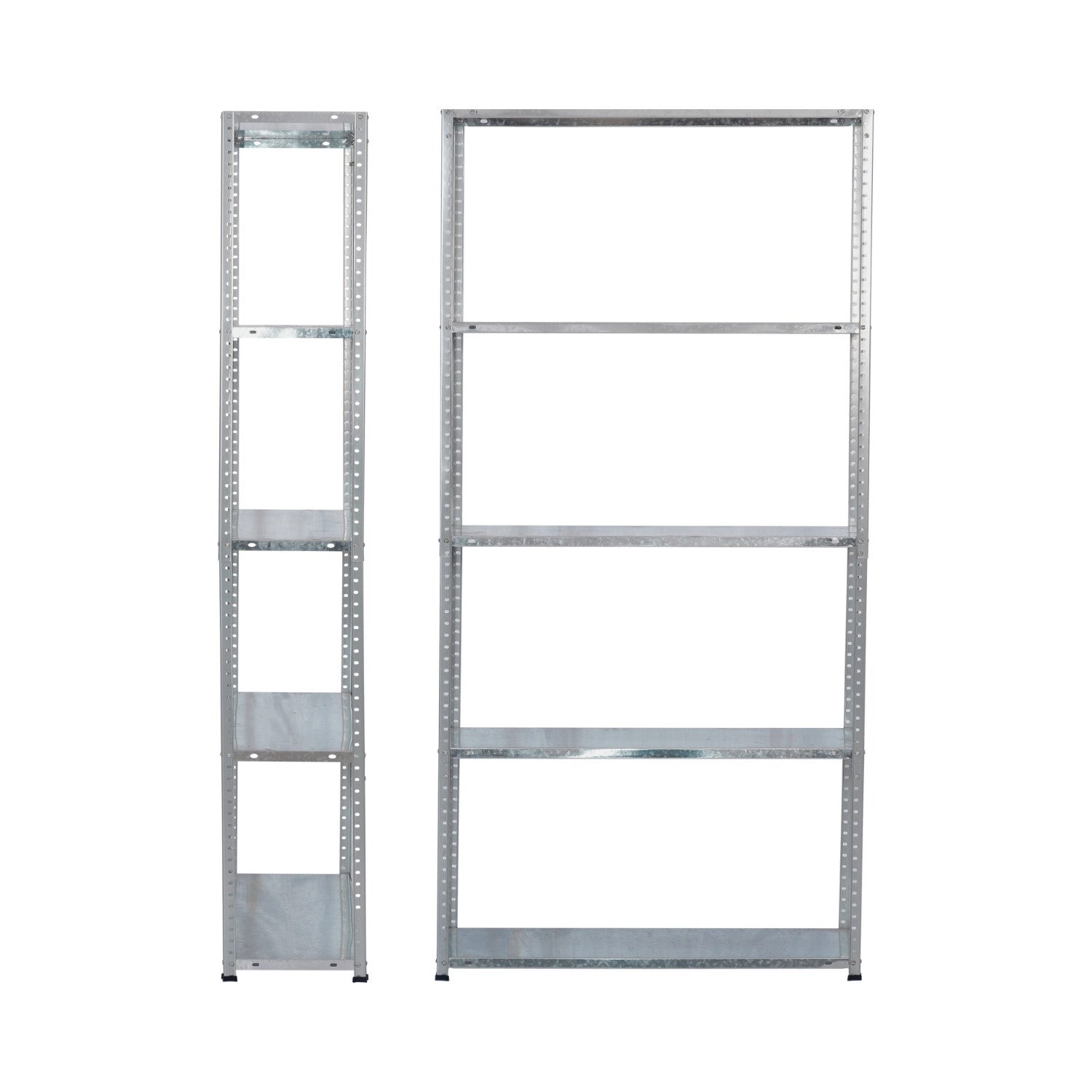 Pack de 2 Estantes Modulares Metálicas SteelSmart com 5 Prateleiras 200kg 180x30x90cm 7house - 2