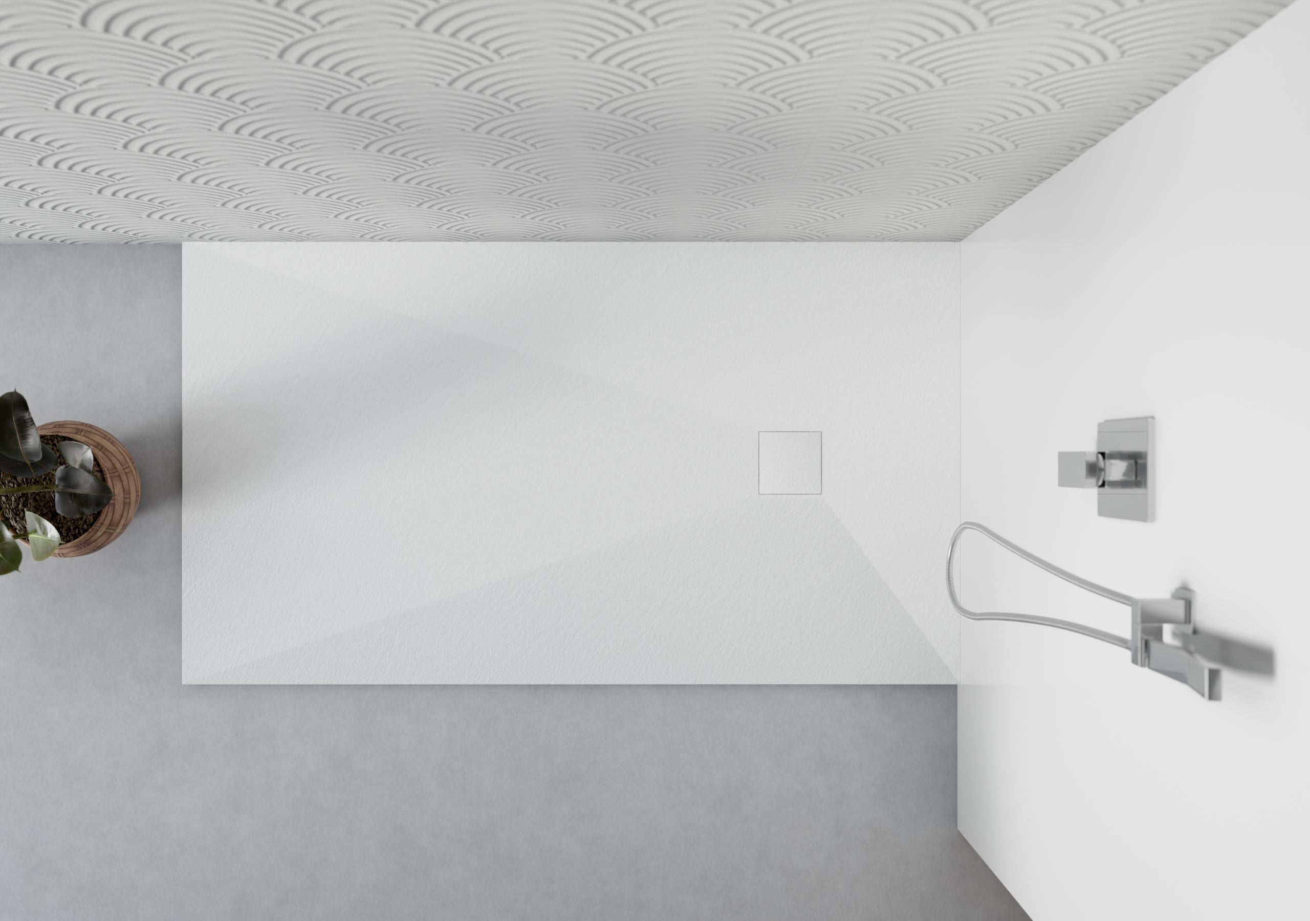 Brodzik STONE SEVANTE prostokątny 180x90 biały z syfonem 1 szt.