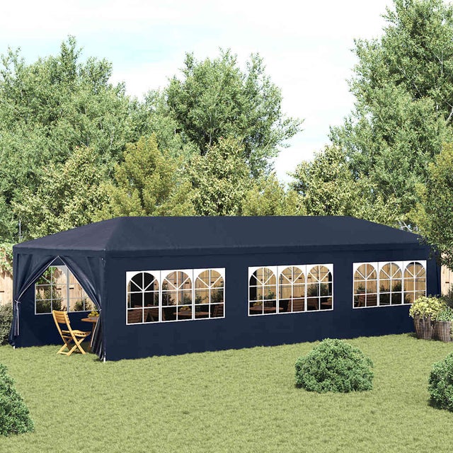 Tente de réception 3 x 9 m Bleu vidaXL