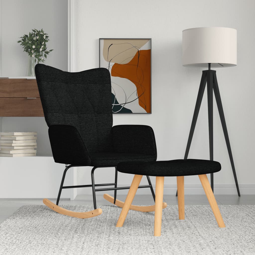 Chaise Longue à Bascule Pliable Rotin PE + Repose-Pieds – Fauteuil D’Extérieur Portable Jardin, Plage, Camping – Charge Max 150 Kg