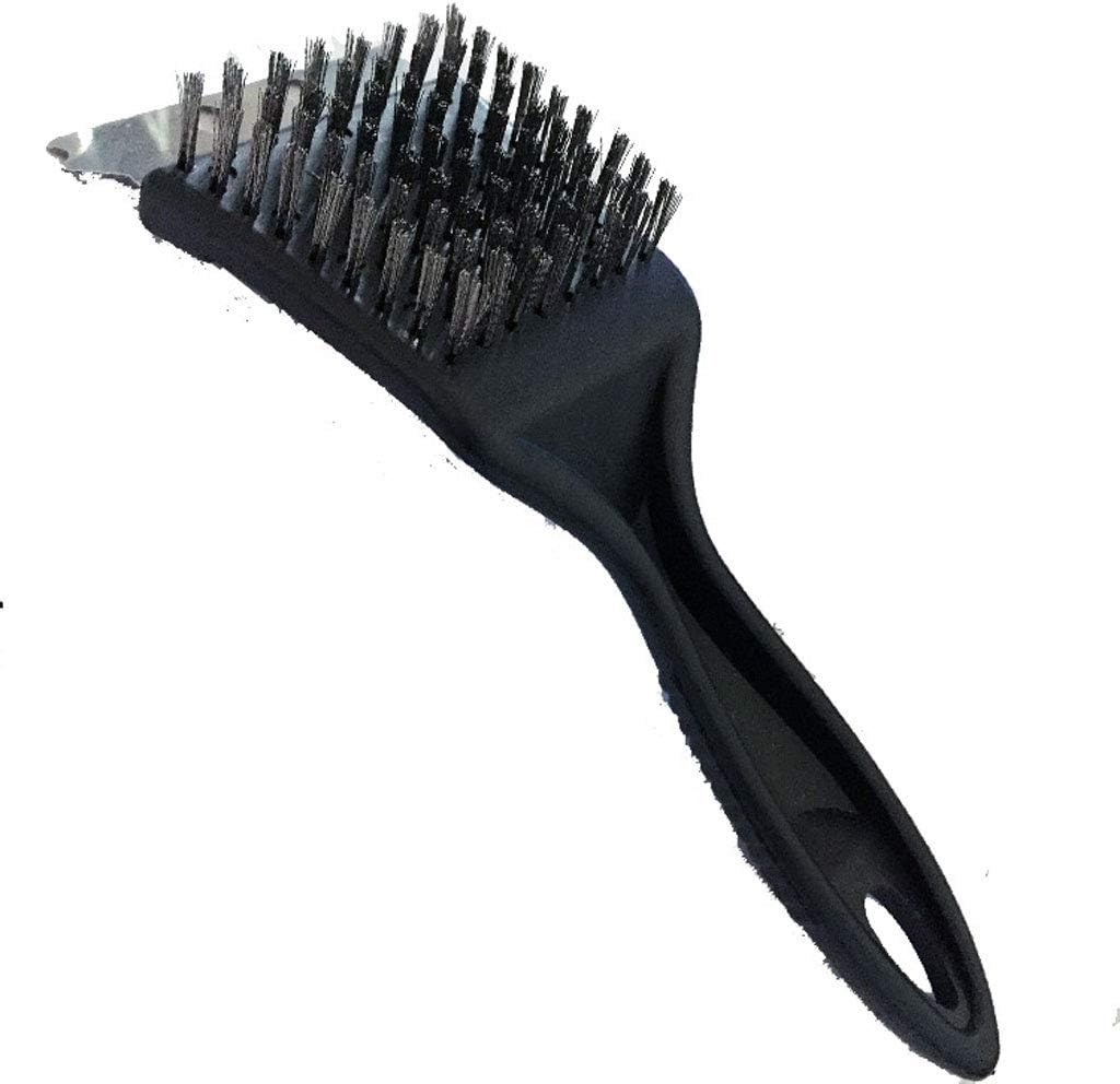 Brosse De Nettoyage Grilles Barbecue - Pinceau BBQ Robuste Avec Éponge Pour Grill, Nettoyage Efficace Et Confortable