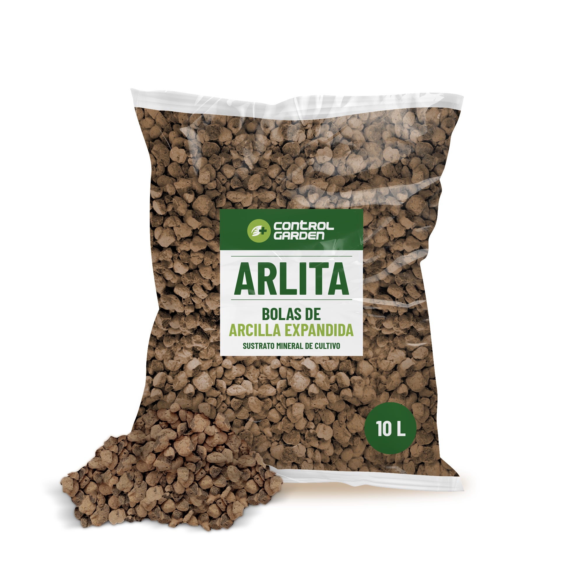 GROWMANIA.ES Control Garden Arlite 10 L | Boules d'argile expansée | Drainage pour pots, cultures et plantes | Fabriqué en Espagne