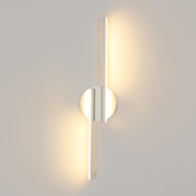 Lampada da parete moderna a LED, bianca 55*12 cm, luce bianca calda 16 W 3000 K, alluminio, per soggiorno camera da letto