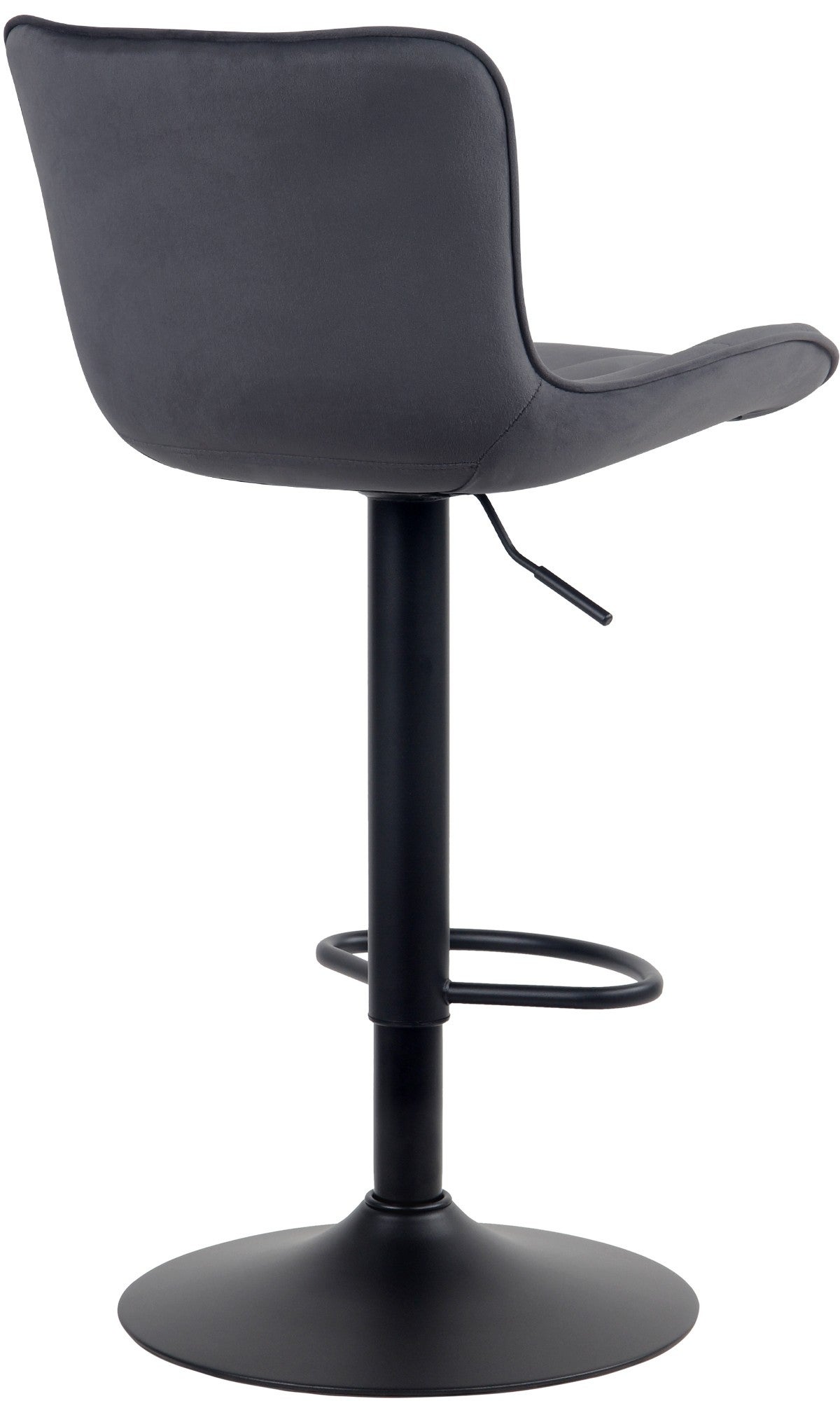 Tabouret de bar Linus velours noir - 5