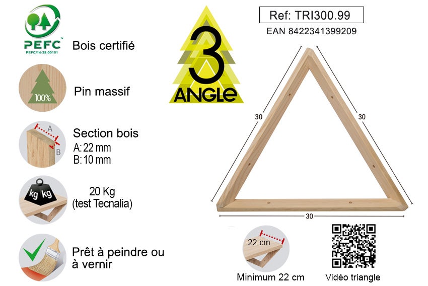 Equerre 30x30x30cm - 4