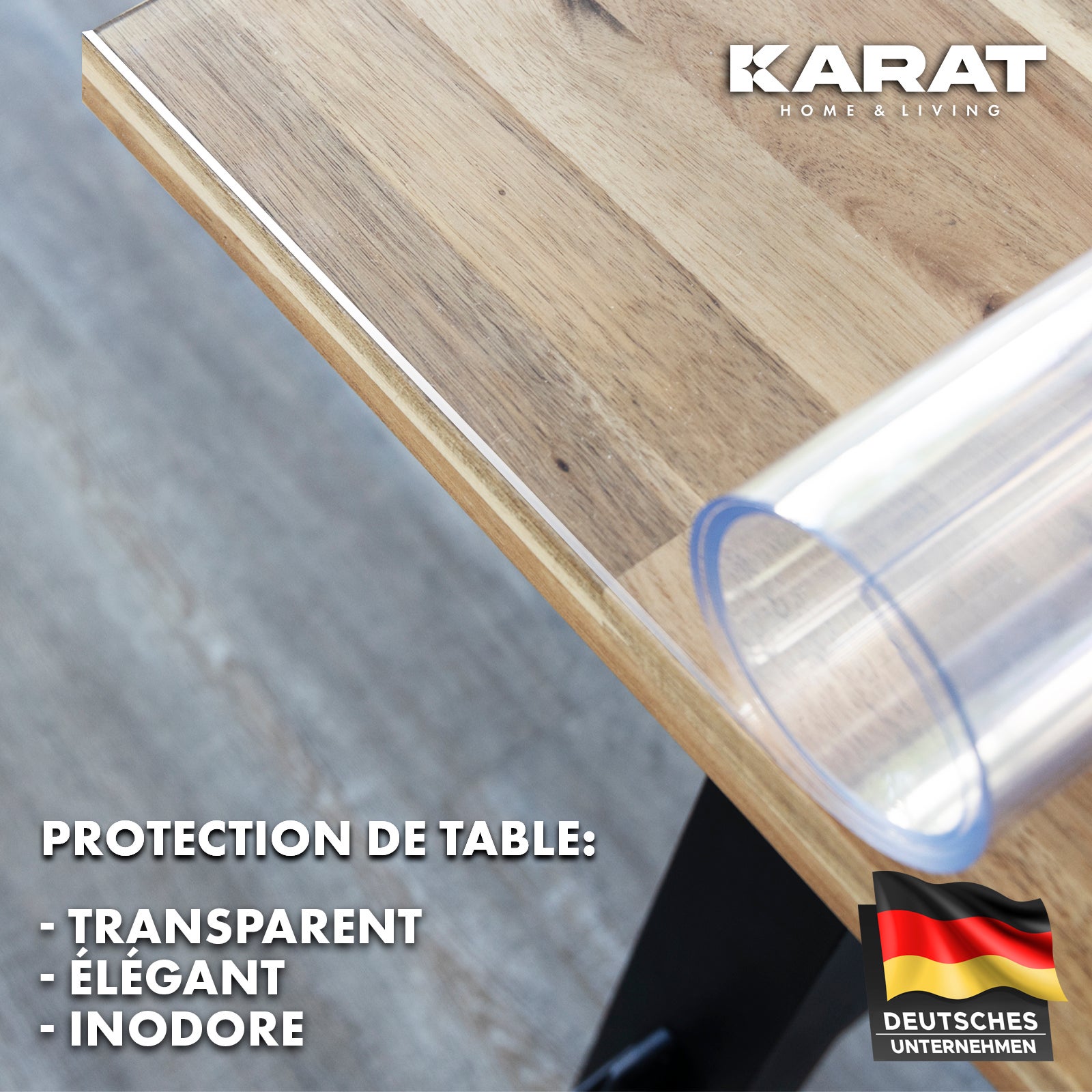 Película protectora transparente de 2 mm de grosor para mesa, 95 x 50 cm - 8