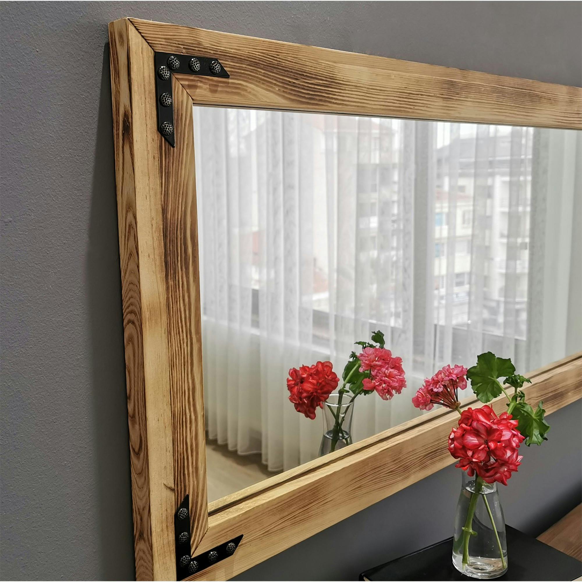Miroir Mural Convexe Doré CHEHOMA - 45x45cm - Neuf