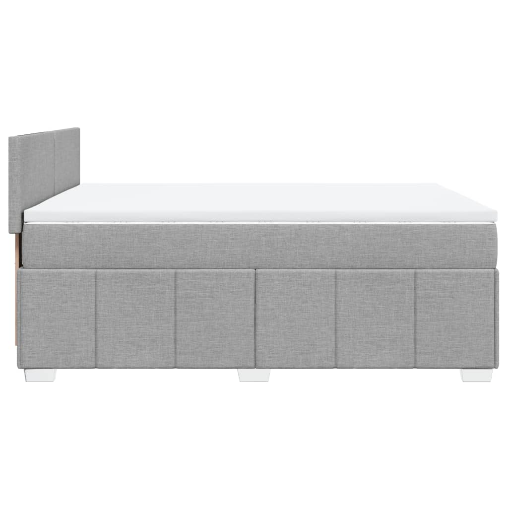 Base de cama ripa com colchão Cinza claro 160x200cm Tecido | Leroy Merlin