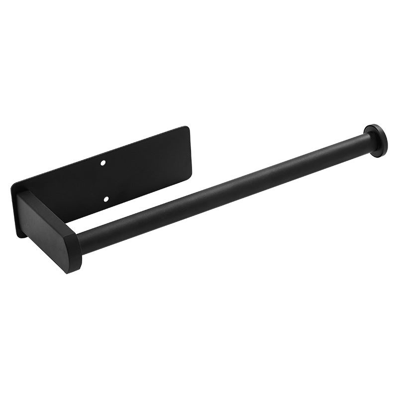 Czarny uchwyt na ręczniki papierowe, uchwyt na ręczniki papierowe ze stali nierdzewnej, bez wiercenia, samoprzylepny uchwyt na ręczniki papierowe, uch