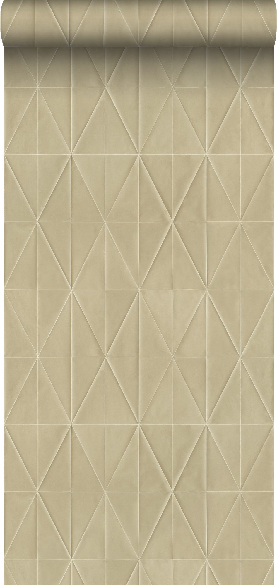 Tapeta flizelinowa z ekoteksturą motyw origami beżowym - 53 cm x 10.05 m - ORIGIN