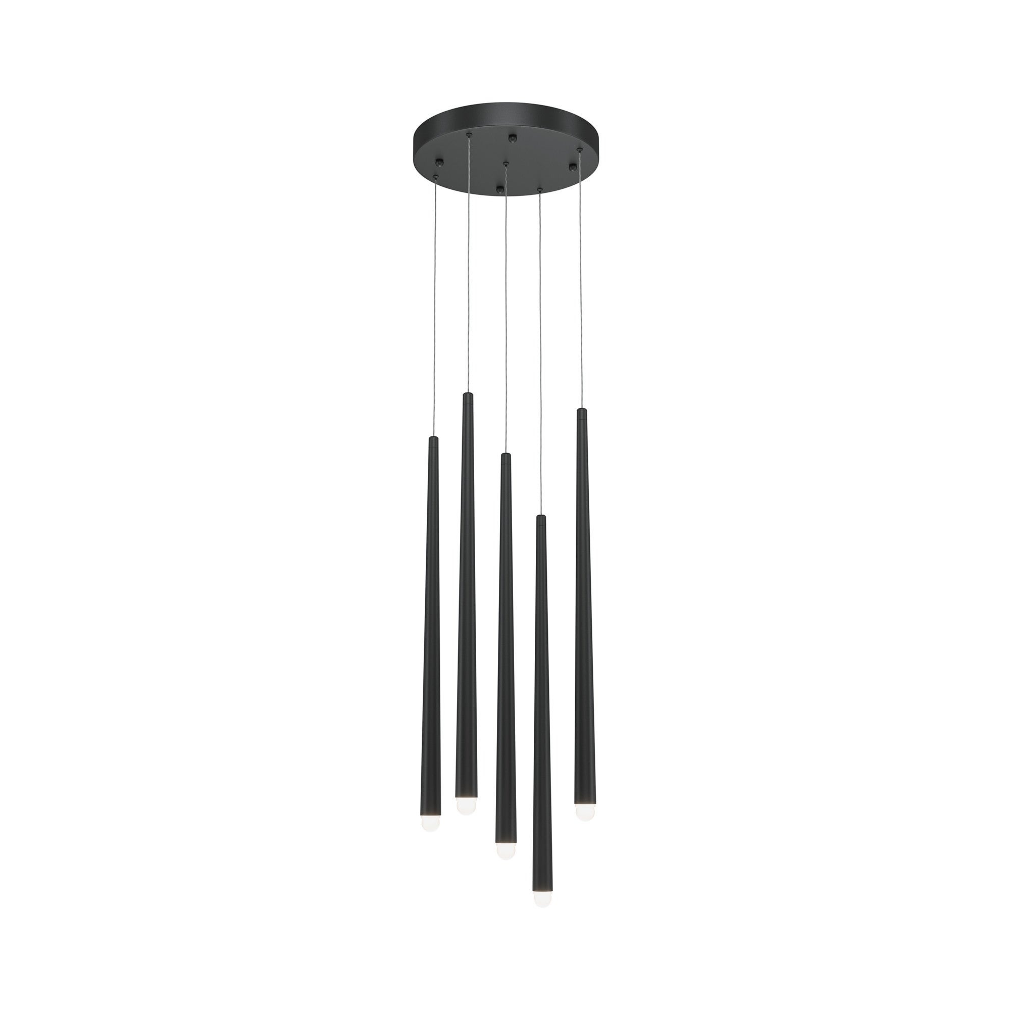 Lampa wisząca Cascade czarna LED 30W 4000K 2300lm tuby wym: 150 x 3,5 x 110 cm metal Maytoni