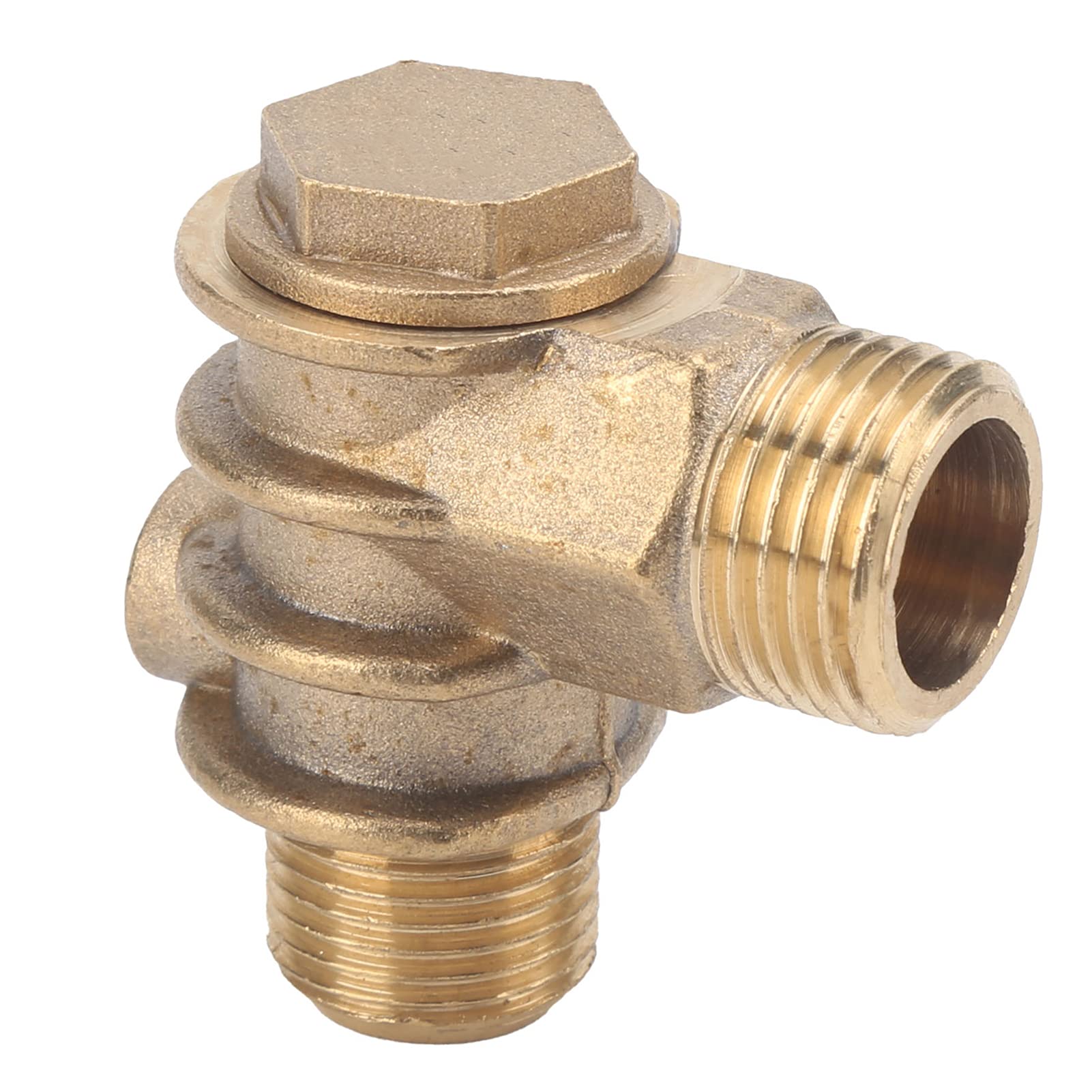 Clapet anti-retour fileté pour compresseur d'air en laiton à 1 voie, pièce accessoire 1/2 x 3/4-16 x 10 - 6