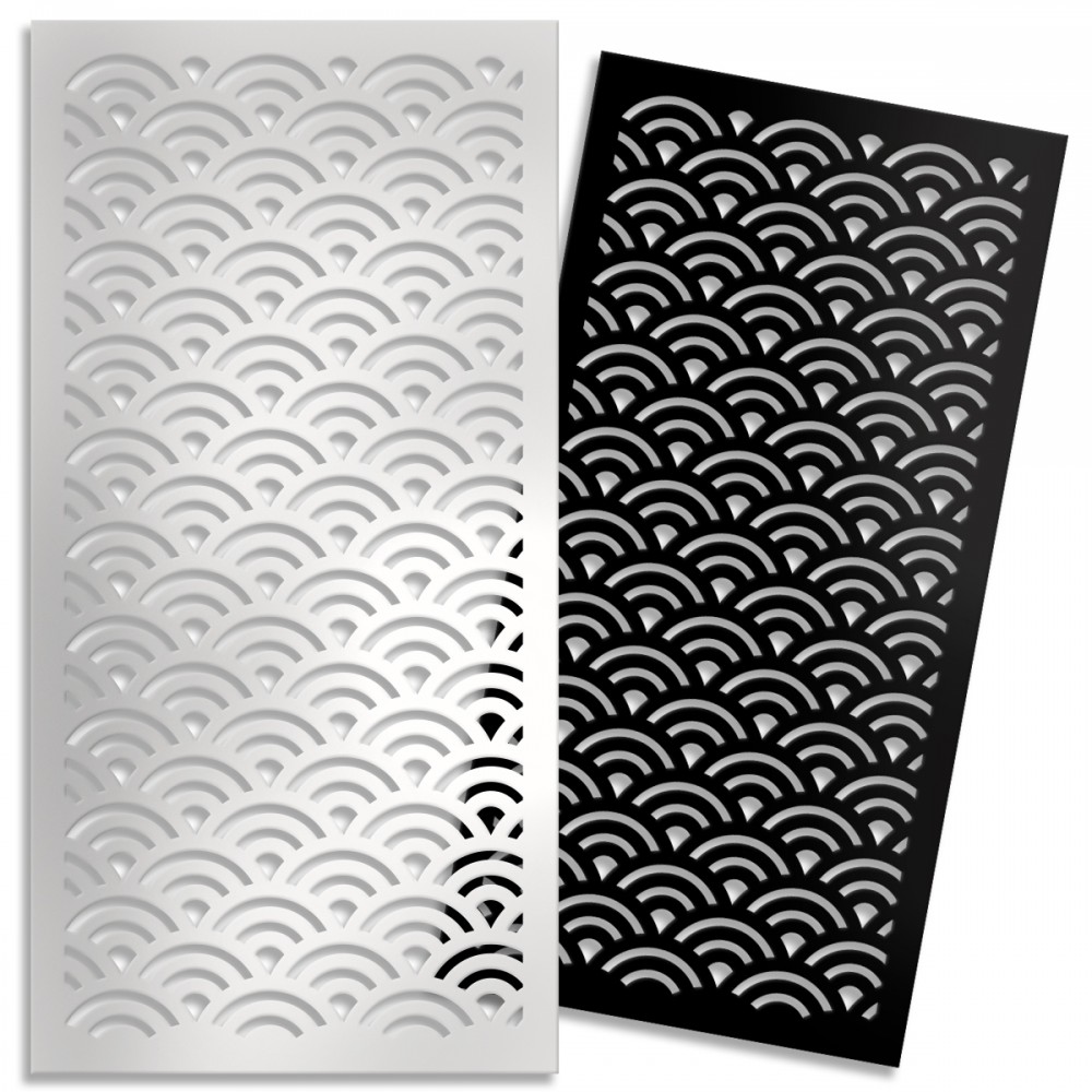 Siviglia - panel perforado - sombrilla de pvc blanco 98x98 cm espesor 1cm