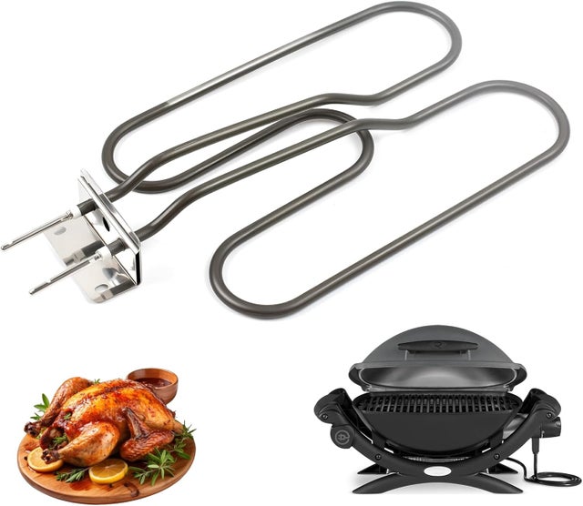 Élément Chauffant 66631 pour Barbecue électrique Weber Q140, Q1400, Inoxydable Éléments Chauffants de Rechange pour électrique Weber, 2200 W 230V