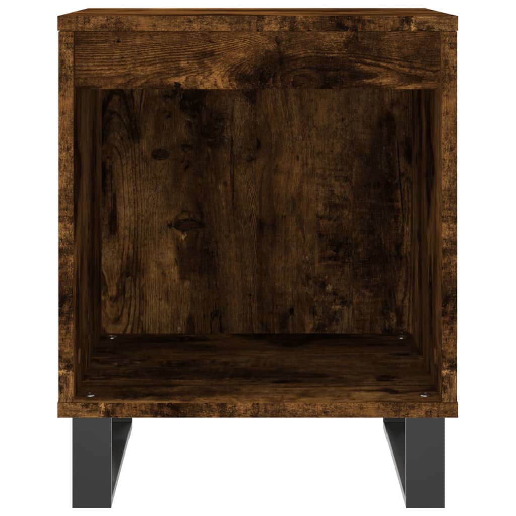 Table de chevet chêne fumé 40x35x50 cm bois d’ingénierie - 3