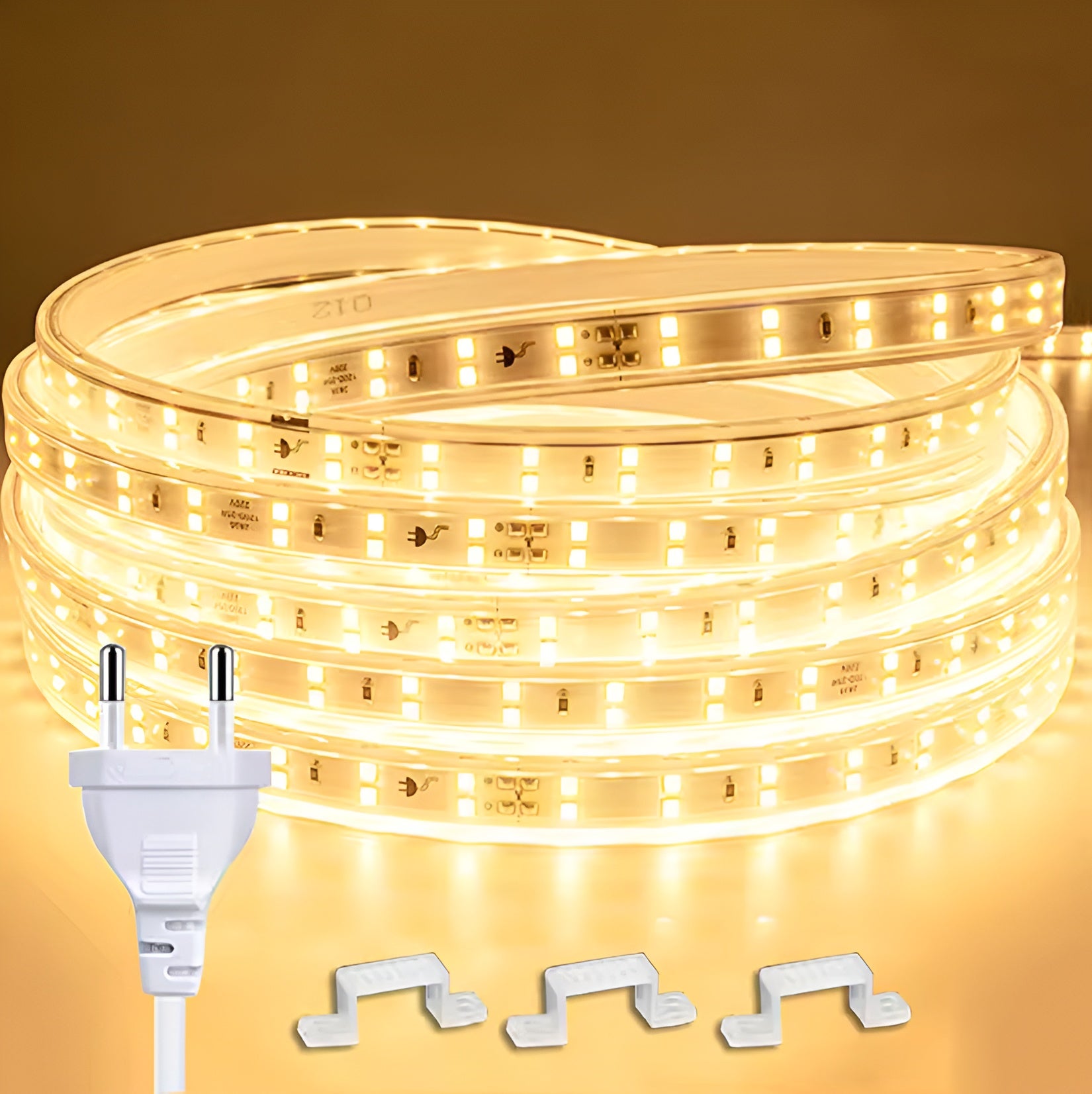 Usb Ruban Led Cob 5V Blanc Chaud 3000K 1M, Dimmable Densité 320Leds