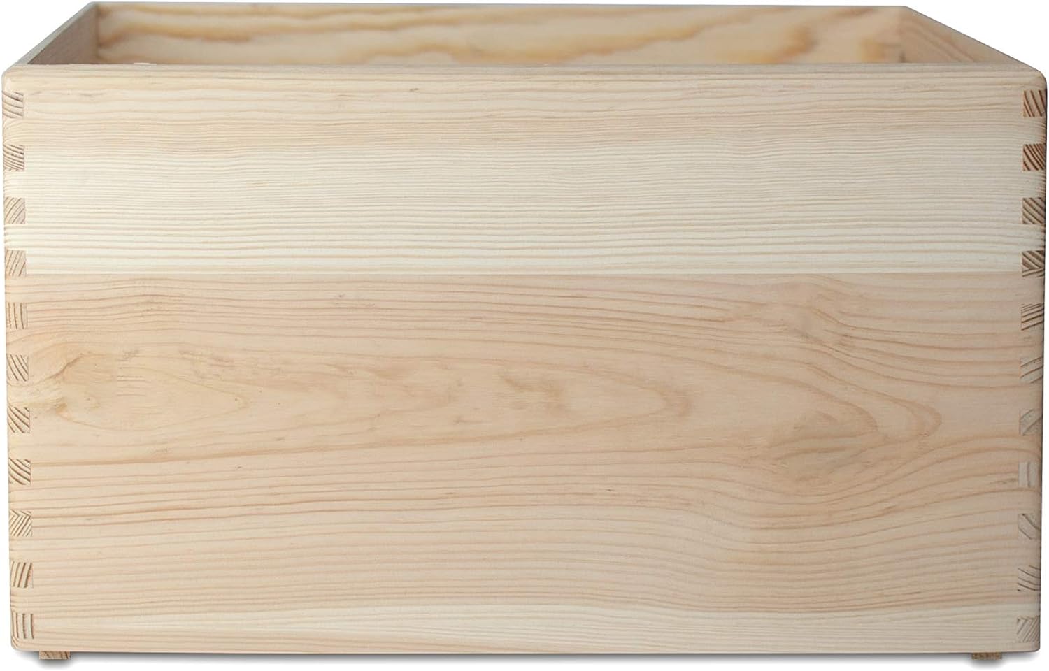Creative Deco Caisse Bois Rangement | 40 x 30 x 24 cm (+/- 1cm) | Boîte Rangement Bois avec Poignées | Caisse Rangement Bureau | Casier de Rangement - 6