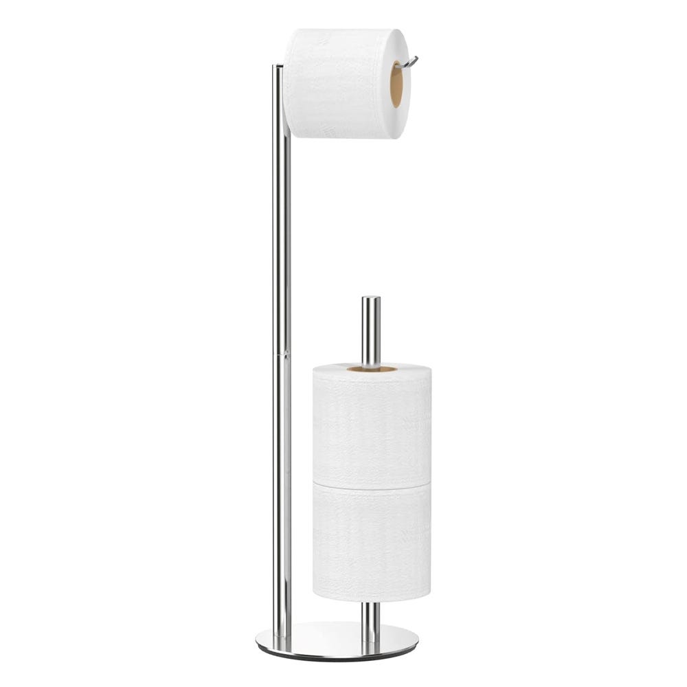 Porta Carta Igienica Autoadesivo - Acciaio Inox Nichel Spazzolato, Senza Foratura, Per Bagno E Cucina, Supporto Fino A 5kg - Foto 6