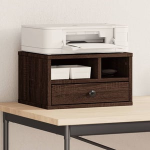 Support D'imprimante VidaXL En Chêne Artisanal 40x32x22,5 Cm - Bois D'ingénierie, Capacité 30 Kg