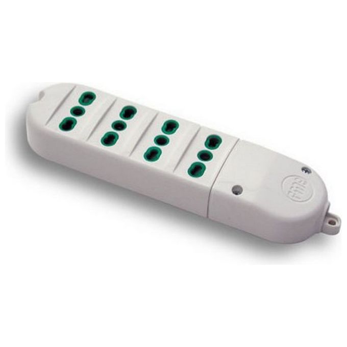 ADATTATORE SINGOLO SPINA ASIMMETRICA 'SALVASPAZIO' SPINA 2P T 10A - BIANCO - Foto 5