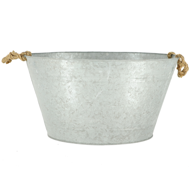 Jardinière bassine en zinc patiné Esschert Design