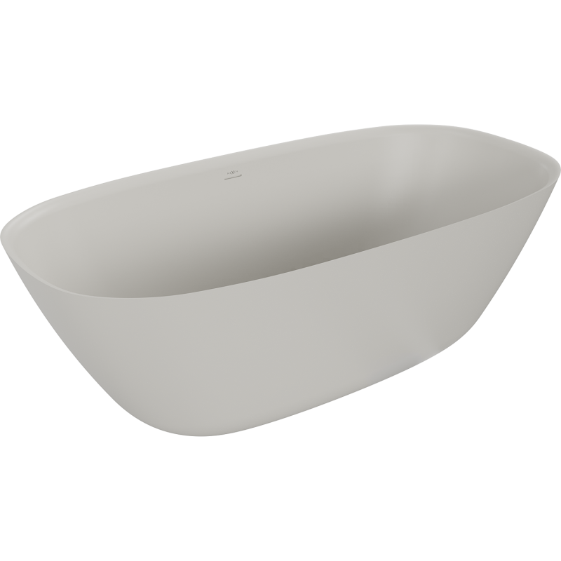 Habillage de baignoire Tablipanel béton gris mat perlé