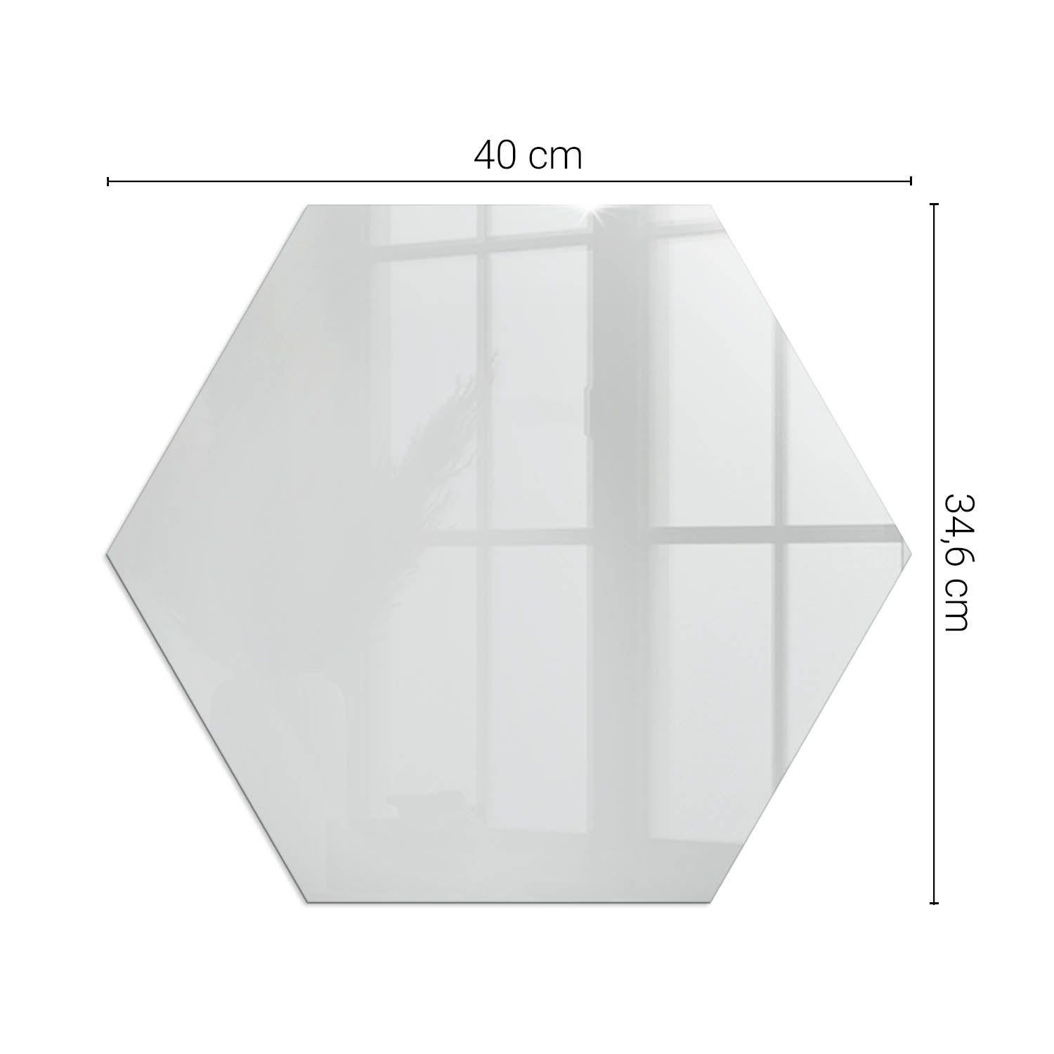 Ochronna szklana podkładka pod kominek - 40 cm - Kolor Szary - TULUP - 2