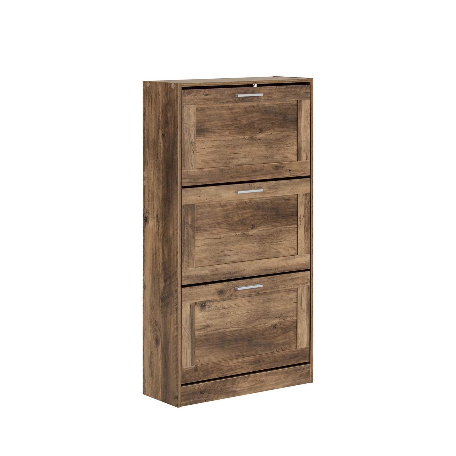 Armadio scarpiera slim con 3 ripiani a ribalta, alta 108 cm. Scarpiere salvaspaz