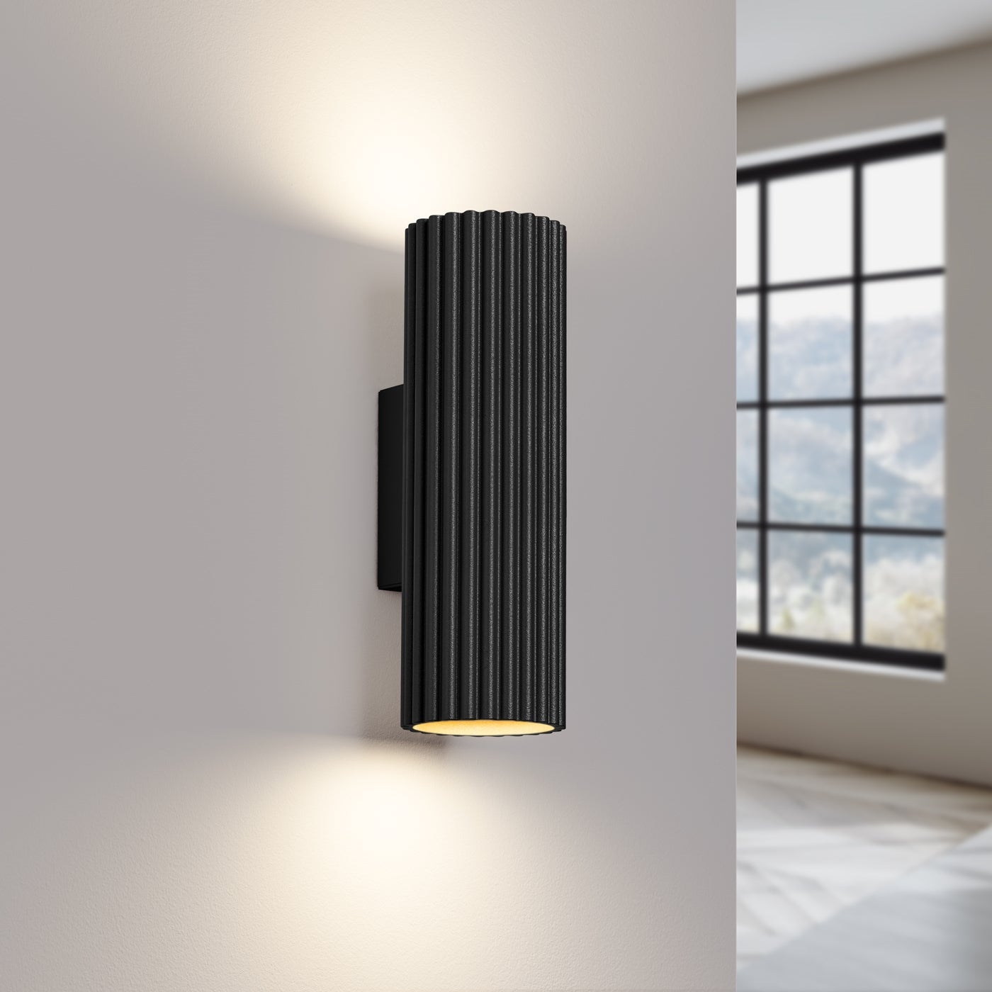 Kinkiet GLOOW 20 czarny LED 3000K - 6.5x8.5x20cm Sollux