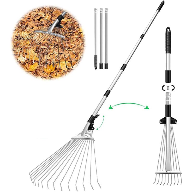 Rastrello Manuale Per Diserbo - In Acciaio Con Bordi Affilati, Per Giardino E Orto - Foto 4